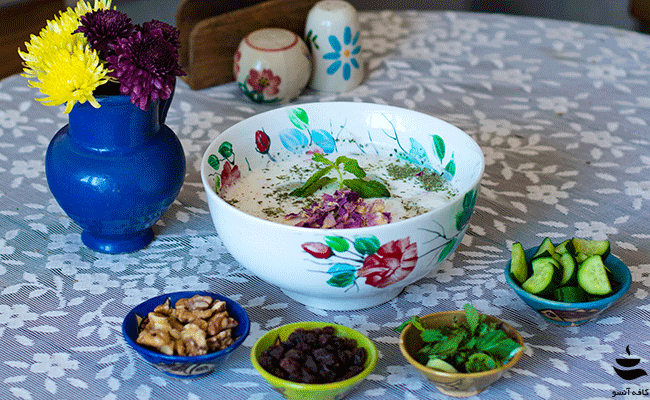 آب دوغ خیار سنتی